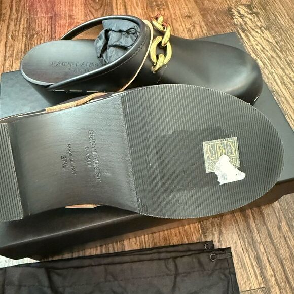 NWT SAINT LAURENT Le Maillon Clogs - Picture 5 of 10